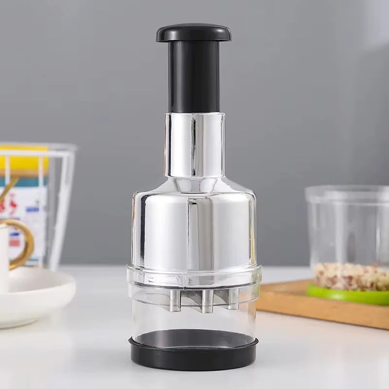 Manual Garlic Chopper Food Crusher Garlic Pressing Handheld Food Processors Slicer Dicer Mixer Kitchen Vegetable Slicer Tool