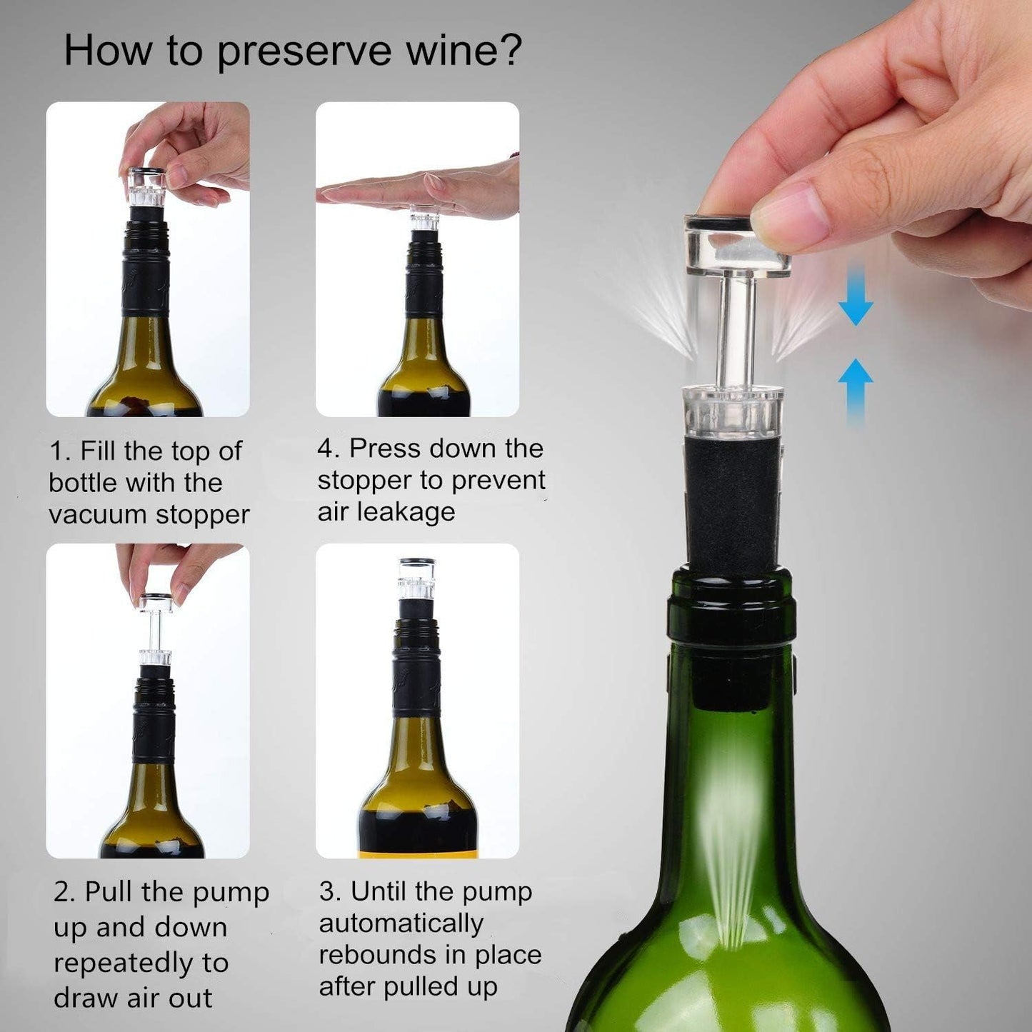 Electric Wine Opener, Automatic Electric Wine Bottle Corkscrew Opener with Foil Cutter, Stainless Steel Rechargeable Opener with Cutter for Home, Restaurant, Waiters, Bartenders and as Gift