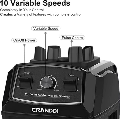 Professional Blender,1500 Watt Commercial Blenders for Kitchen with 70Oz Capacity and Self-Cleaning, Classic Blenders for Shakes and Smoothies, Build-In Pulse, YL-010-B