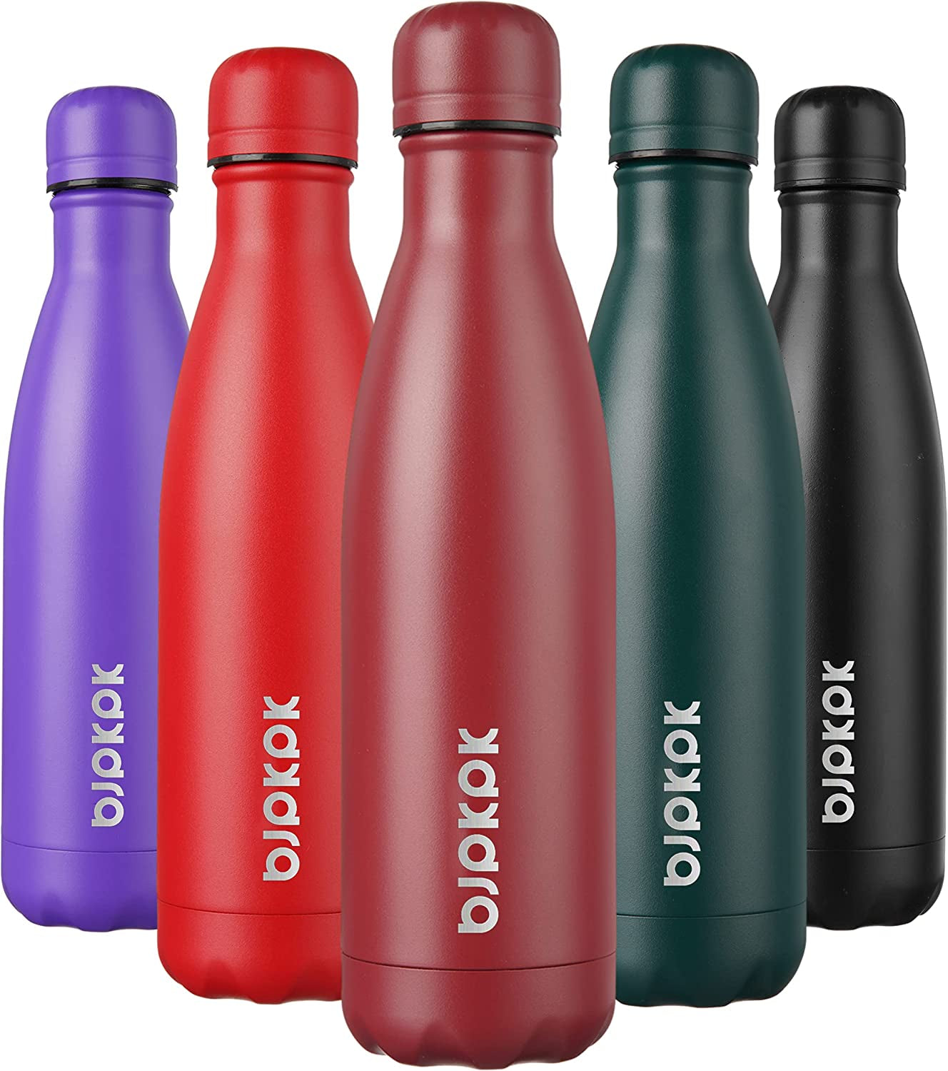 17Oz Insulated Stainless Steel Water Bottles,Sports Water Bottles Keep Cold for 24 Hours and Hot for 12 Hours,Bpa Free for Travel,Goldenrod