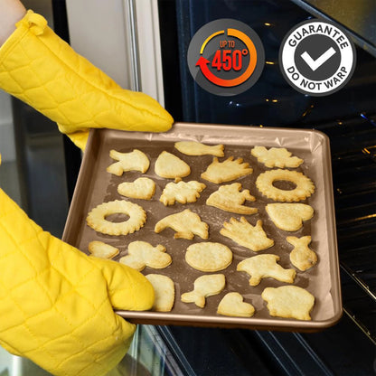 Extra Large Nonstick Rimmed Cookie and Baking Sheets, Set of 2