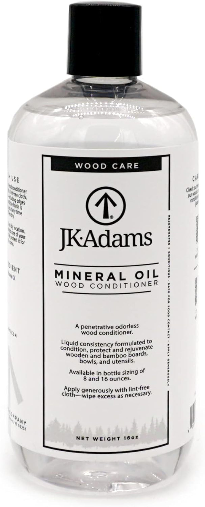 Mineral Oil Wood Conditioner - Food Grade Mineral Oil for Wood Cutting Boards - Use to Maintain Butcher Blocks and Bamboo Cutting Boards - Food Safe Butcher Block Oil - 16Oz