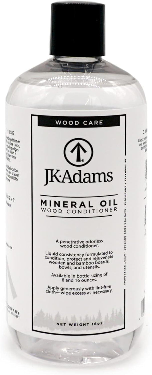 Mineral Oil Wood Conditioner - Food Grade Mineral Oil for Wood Cutting Boards - Use to Maintain Butcher Blocks and Bamboo Cutting Boards - Food Safe Butcher Block Oil - 16Oz