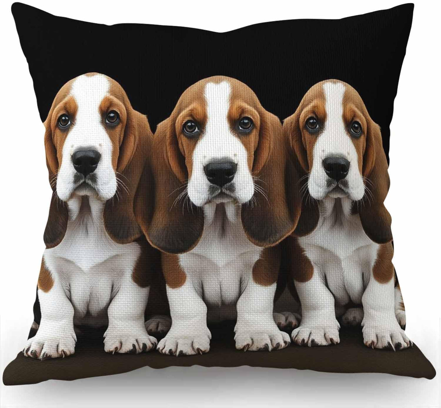 African American Woman Pretty Girl Throw Pillow Cover Cushion Case for Home Decor Sofa Couch 18" X 18" Inch Cotton Linen Farmhouse Decorations