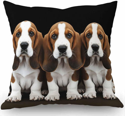 African American Woman Pretty Girl Throw Pillow Cover Cushion Case for Home Decor Sofa Couch 18" X 18" Inch Cotton Linen Farmhouse Decorations