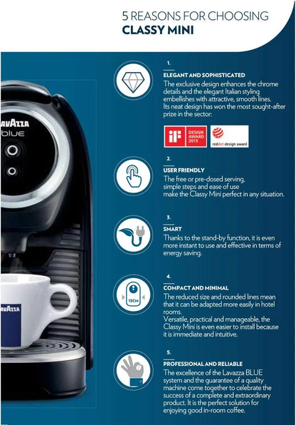 Classy Mini Espresso Machine, Expert Espresso Capsule Compatibility