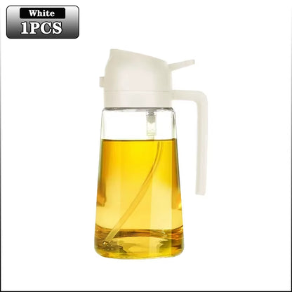 Multifunctional Oil Bottle 2-In-1 Sprayer Cooking Barbecue Oil Dispenser Baking Kitchen Cooking Oil Storage Tank