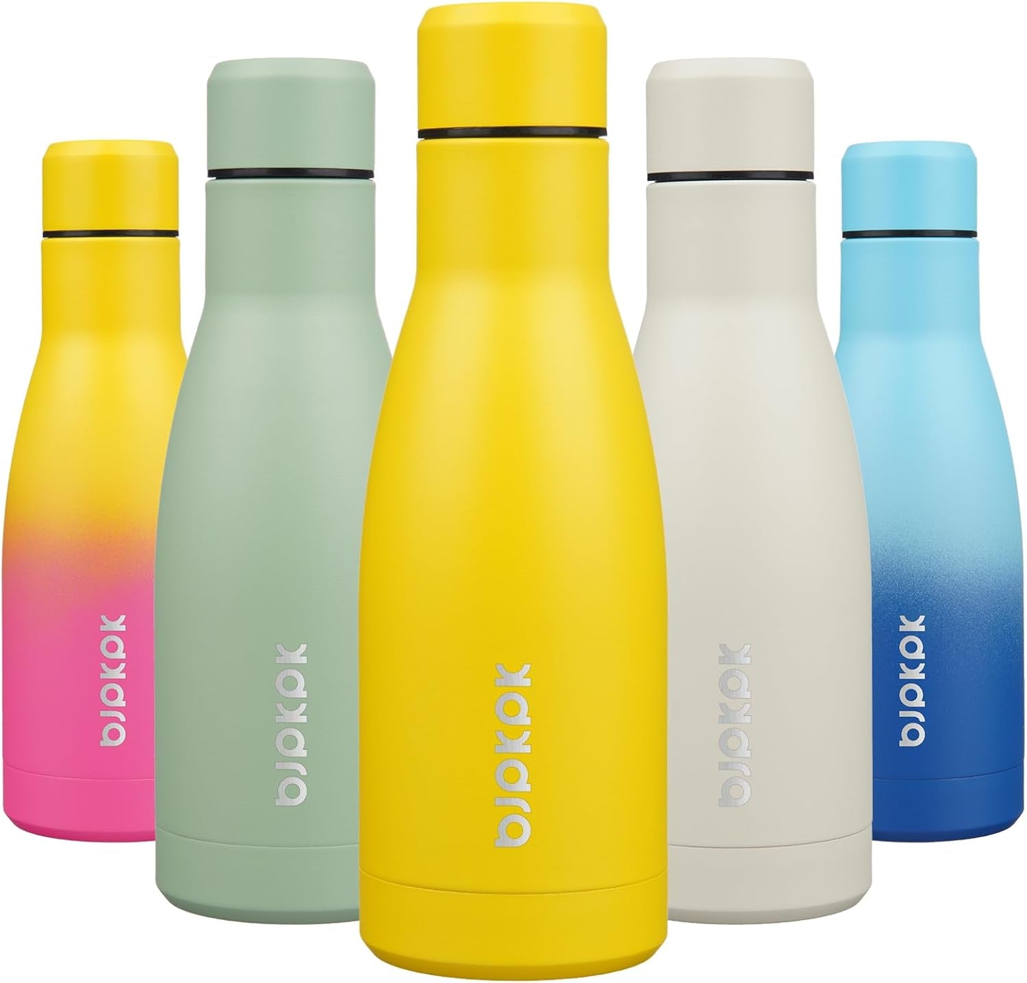17Oz Insulated Stainless Steel Water Bottles,Sports Water Bottles Keep Cold for 24 Hours and Hot for 12 Hours,Bpa Free for Travel,Goldenrod
