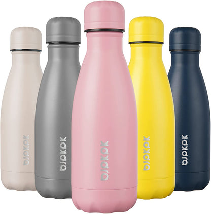 17Oz Insulated Stainless Steel Water Bottles,Sports Water Bottles Keep Cold for 24 Hours and Hot for 12 Hours,Bpa Free for Travel,Goldenrod