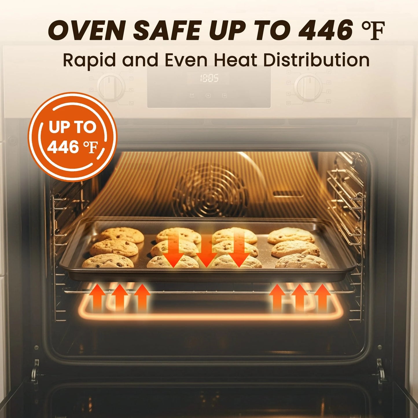 Bakeware Set, 22 Pcs Carbon Steel Non-Stick Baking Pan Set, Baking Sheet for Kitchen, Muffin Pan & Cookie Sheet & Cake Pan, Oven Safe up to 446℉