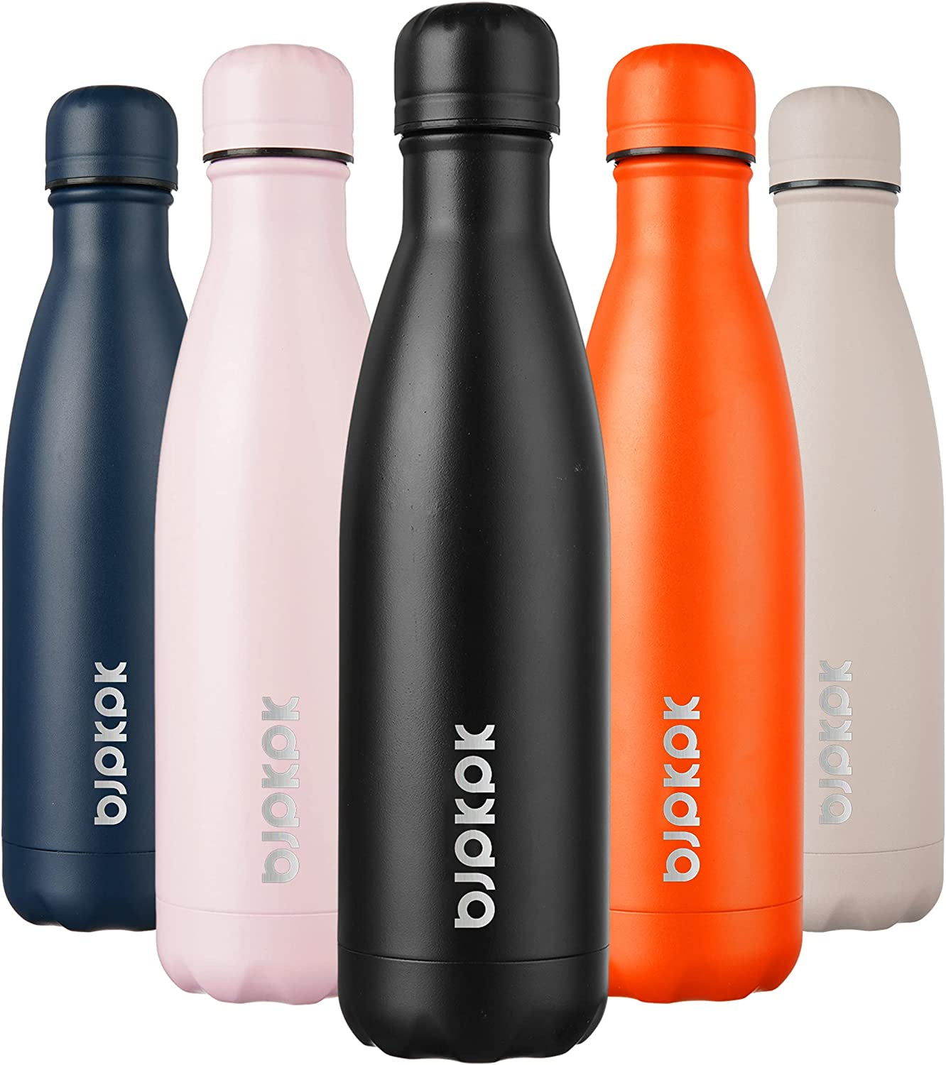 17Oz Insulated Stainless Steel Water Bottles,Sports Water Bottles Keep Cold for 24 Hours and Hot for 12 Hours,Bpa Free for Travel,Brick Red