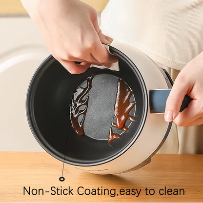 Multifunctional Electric Rice Cooking Machine Household Cook Porridge Soup Cooking Hot Pot Non-Stick Pan Student Dormitory